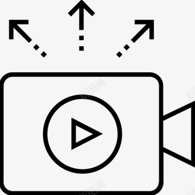 物联网视频视频营销广告摄像机图标图标