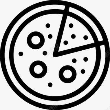 庆典披萨快餐意大利食品图标图标