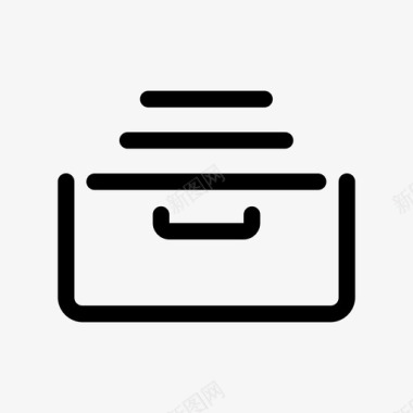 档案文件文件盒图标图标