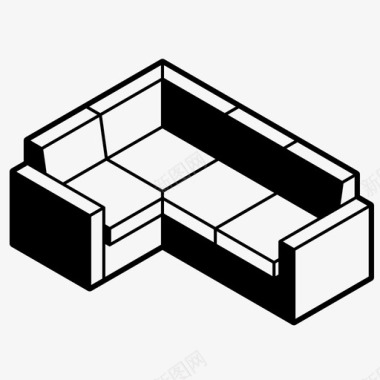 家具组合沙发分段沙发沙发家具图标图标