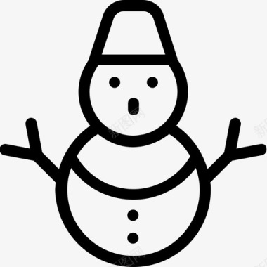 圣诞节图片素材雪人圣诞节冬天图标图标