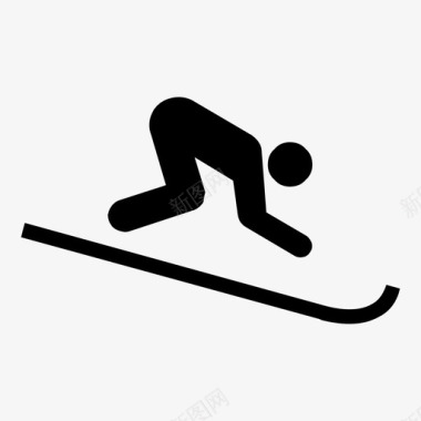 滑雪运动图标图标