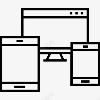 科技感网页响应式自适应开发图标图标