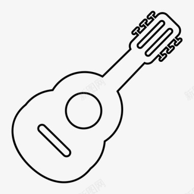 吉他古典吉他乐器图标图标
