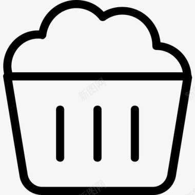 纸杯蛋糕甜点仙女蛋糕图标图标