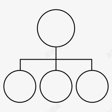 公司树图表层次结构图标图标