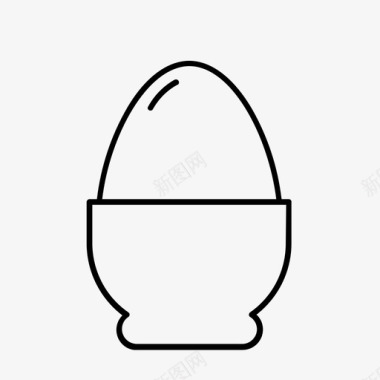 彩绘鸡蛋鸡蛋煮沸复活节图标图标