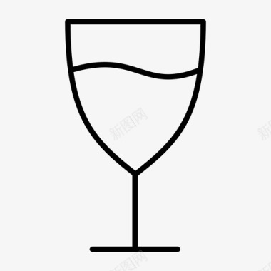 鸡尾酒杯饮料葡萄酒图标图标
