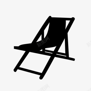 沙滩椅图标图标