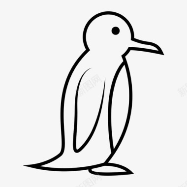 寒冷企鹅动物鸟图标图标