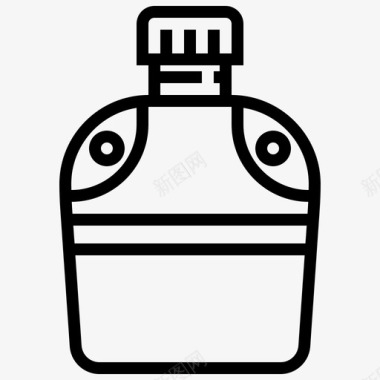 瓶子烧瓶户外娱乐图标图标