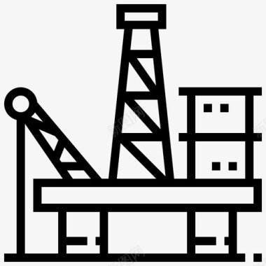 石油工业石油燃料炼油厂图标图标