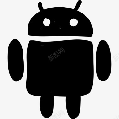 徽标Android徽标手绘网络应用程序图标图标