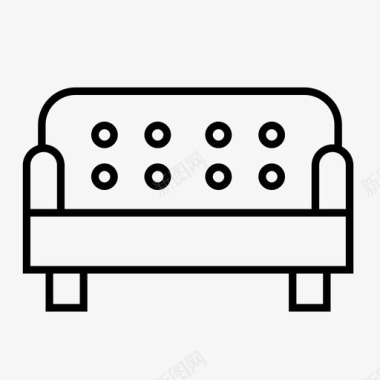 沙发椅子舒适性图标图标