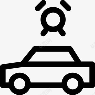 汽车报警器信号图标图标