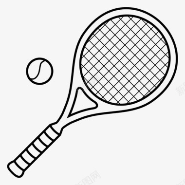 运动品牌服装网球拍游戏运动图标图标