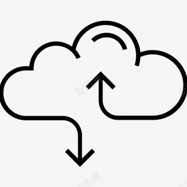 云框数据云云计算云链接图标图标