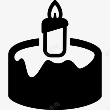 蜡烛蜡烛蛋糕食物图标图标