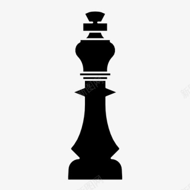 黑王象棋棋子图标图标