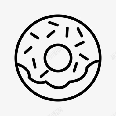 甜甜圈零食甜食图标图标