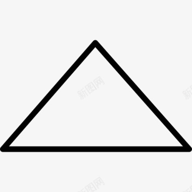 上箭头形状三角形图标图标