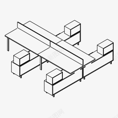 团队活动总结工作空间商务办公桌图标图标