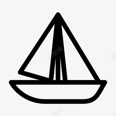 帆船轮船游艇图标图标