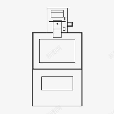 运货机报机自动售货机期刊图标图标