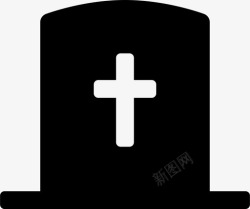 石头墓地坟墓墓地死亡图标高清图片