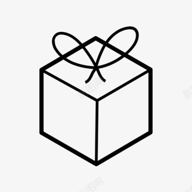 礼物盒子包装图标图标