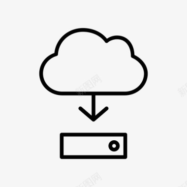 云传输从云发送文件图标图标