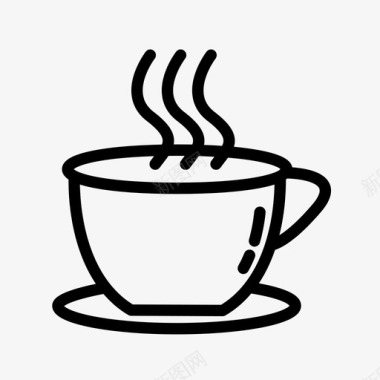 咖啡咖啡杯热咖啡图标图标