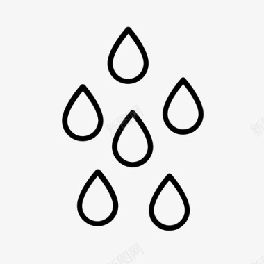 水滴漏水水管工图标图标