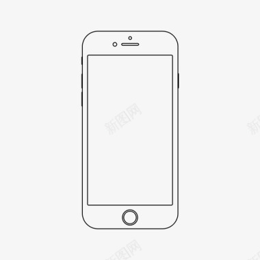 苹果7黑色手机iphone7苹果智能手机图标图标
