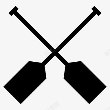 船划船桨图标图标