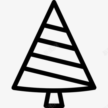 圣诞树圣诞树冷杉树自然图标图标