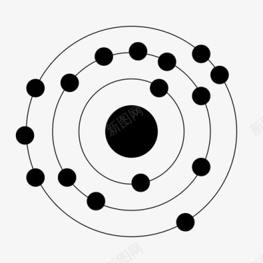 016硫s原子元素图标图标