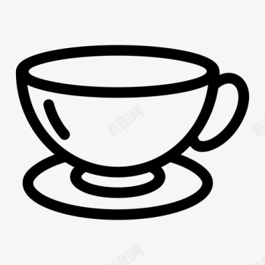 杯子热杯茶杯图标图标