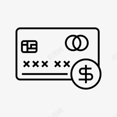 银行卡美元金融货币图标图标