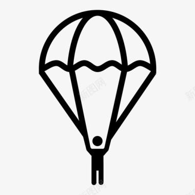 降落伞军用降落伞极限运动图标图标