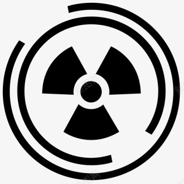 辐射危险毒物图标图标