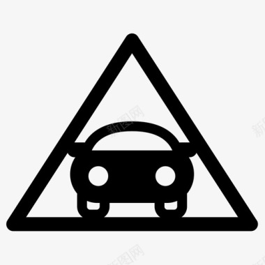 风格危险警告灯汽车安全图标图标