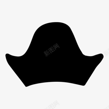 海盗帽子头骨图标图标