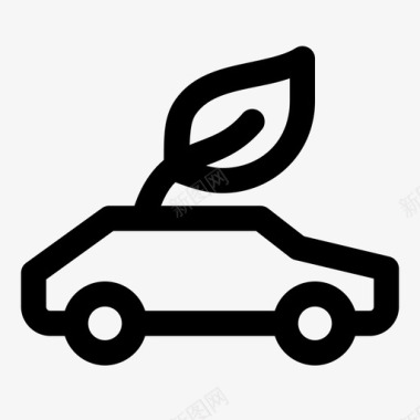 环保车汽车电动车图标图标