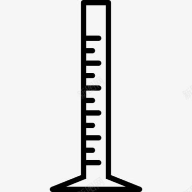 观察实验的量筒化学玻璃器皿图标图标