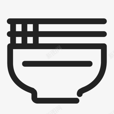 中式中式快餐图标