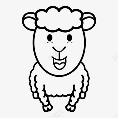 绵羊动物图标图标