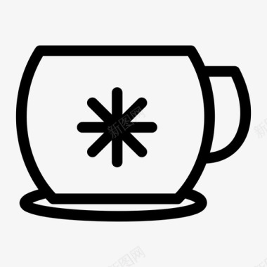 马克杯咖啡杯热饮图标图标