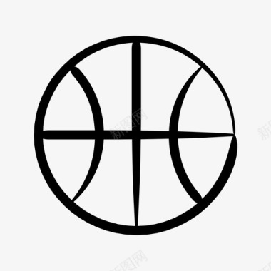 运动球篮球图标图标