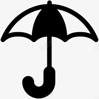 雨伞防潮保干包裹图标图标